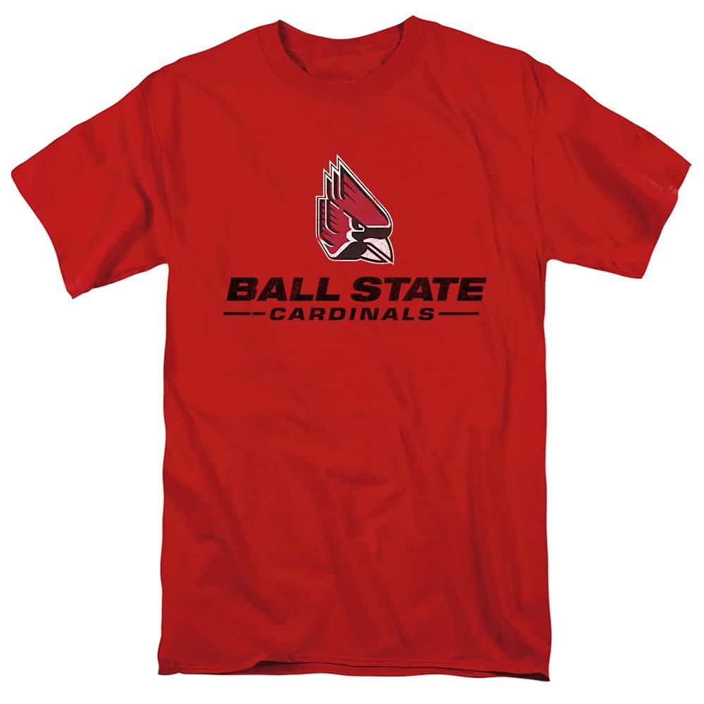 Ball State University Official Primary Logo Unisex Adult T-Shirt, Ball State University, X-Large