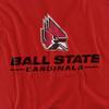 Ball State University Official Primary Logo Unisex Adult T-Shirt, Ball State University, X-Large view 2