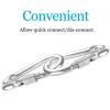Acquwistach Locking Carabiner Clips 6 Pack 3.15" Stainless Steel Spring Snap Hook Locking Carabiner Heavy Duty - 304 Premium Stainless Steel Thumb Screw Carabiner Clip view 4