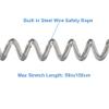 Lix&Rix Spiral Retractable Spring Coil Lanyard Leash for Swipe Badge Card,Blue 3pcs. view 3