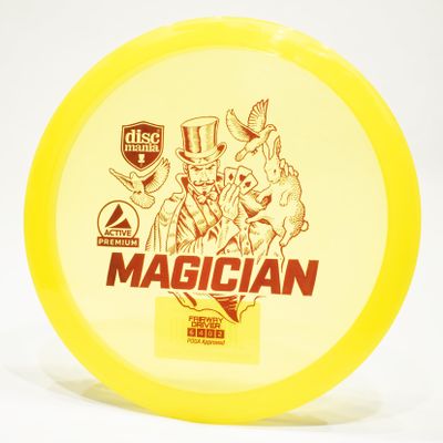 Discmania Active Premium Magician Disc Golf Fairway Driver, Pick Color/Weight [Stamp & Exact Color May Vary] Yellow 170-172 Grams