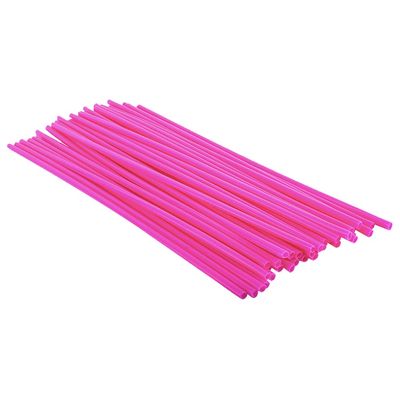 Black Ops Bike Wheel Rim Spoke Skin Wrap Covers 36 Pieces (Pink, Non-Reflective)