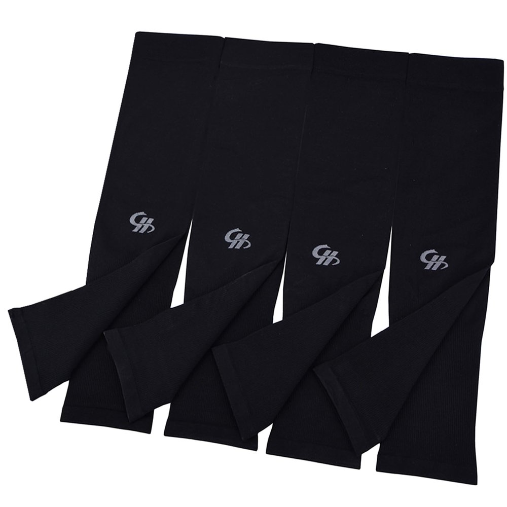 HOPESHINE Arm Sleeves UV Sun Protection Cooling UPF 50+ 4-Pairs for Men Women Cycling, Golf, Outdoor Sports