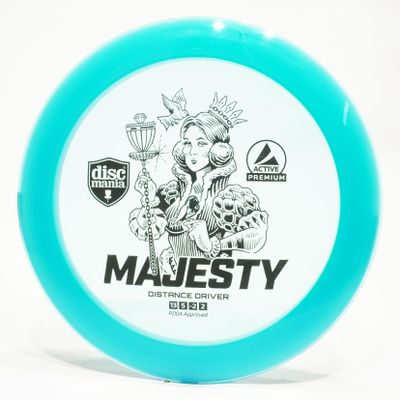 Discmania Active Premium Majesty Disc Golf Distance Driver, Pick Color/Weight [Stamp & Exact Color May Vary] Blue 170-172 Grams