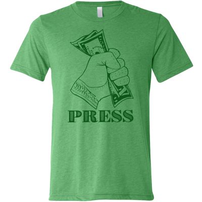 SwingJuice Golf T-Shirt Press Crew Neck Short Sleeve Funny Golf Shirt for Men and Women Green L
