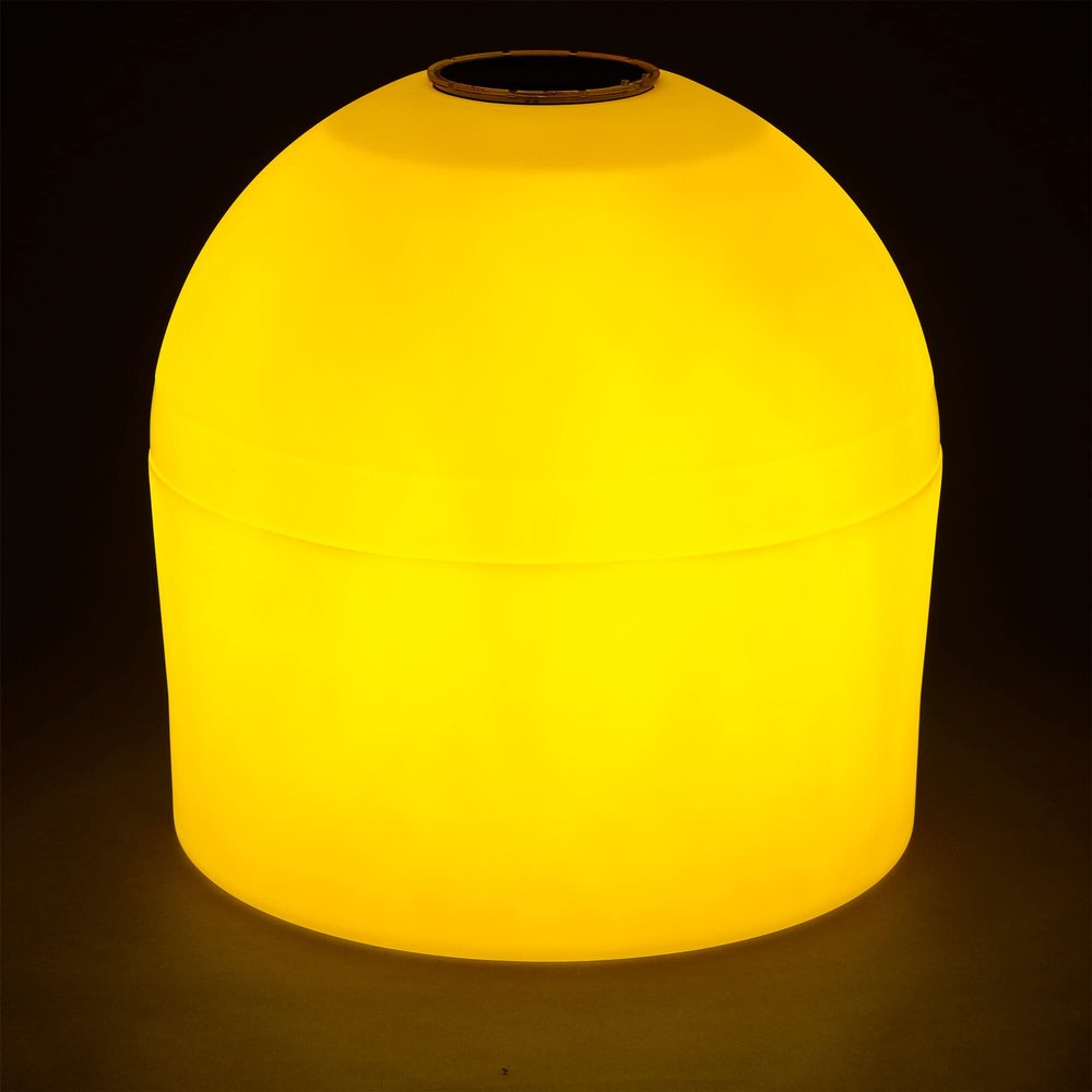 DUNNRITE Solar Powered LED Nighttime Illuminating Full-Size Marker Buoy (Yellow)