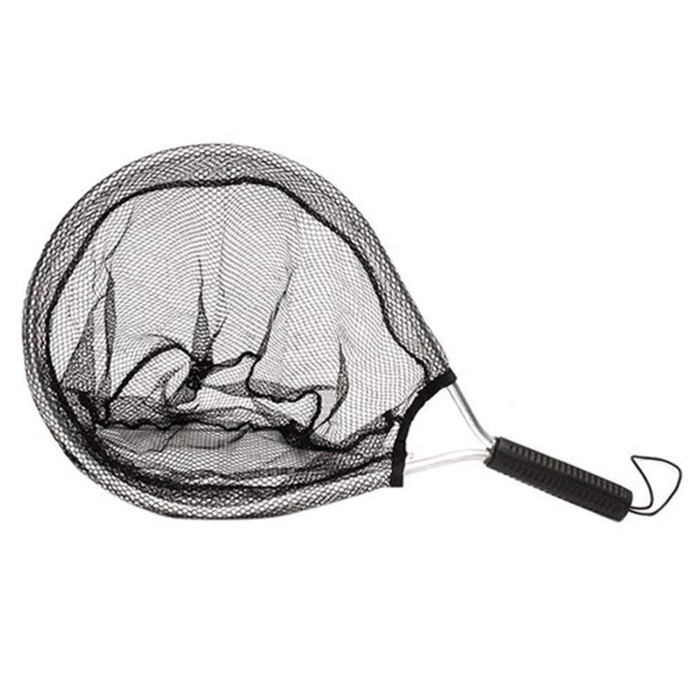 YUNSI Fishing Net Aluminium Landing Nets Fly Fishing Fish Saver Nylon Knotless Mesh Trout Hand Net Fishing net Fishing Basket Foldable Portable Fish cage Fishing net