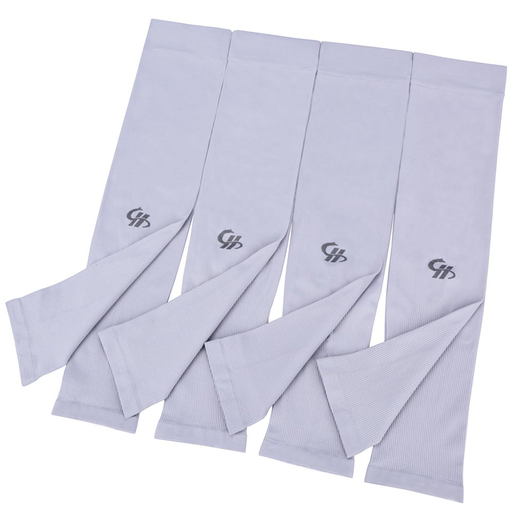 HOPESHINE Arm Sleeves UV Sun Protection Cooling UPF 50+ 4-Pairs for Men Women Cycling, Golf, Outdoor Sports