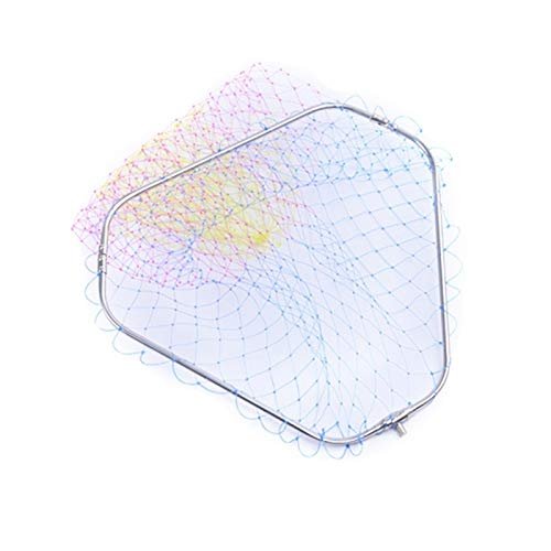 YUNSI Fishing Net 1 Pc Fishing Net Head Foldable Removable Nylon Mesh Net Head Fishing Hand Landing Net Head Fishing Accessories Fishing net Fishing Basket Foldable Portable Fish cage Fishing net