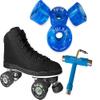 Atom Skates Jackson Diva Viper/Nylon Plate/Size: Women's Adult 9 Bundle with Blue Atom Pulse Wheels and Tool view 1