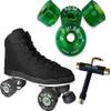 Atom Skates Jackson Diva Viper/Nylon Plate/Size: Women's Adult 9 Bundle with Green Atom Pulse Wheels and Tool view 1