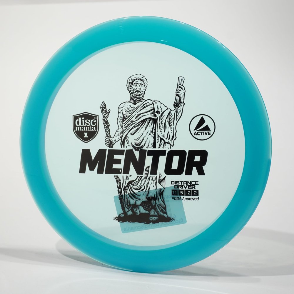 Discmania Active Premium Mentor Disc Golf Distance Driver, Pick Color/Weight [Stamp & Exact Color May Vary] Blue 170-172 Grams