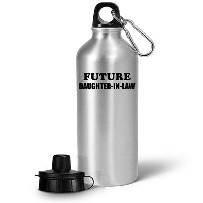 Art by Chelsydale Cute Gag Gifts for Future Daughter-In-Law Water Bottle Tumbler - 20oz Portable Drinkware - from Soon to Be Mom Dad in Law Husband Parents Daughter In Law Funny Idea