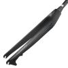 3K Matte Carbon Fibre Bicycle Front Forks MTB Mountain Road Bike Hard Fork, 26/27.5/29 ER Taper Forks,26ER view 1