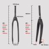 3K Matte Carbon Fibre Bicycle Front Forks MTB Mountain Road Bike Hard Fork, 26/27.5/29 ER Taper Forks,26ER view 2