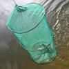 Fishing Net 2 Layers Portable Fishing Net Fish Shrimp Mesh Cage Cast Net Fishing Trap Network Foldable Fishing Net Tackle 37 x 30cm Fishing net fishing basket foldable portable fish cage fishing net view 2