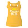 0045. It's is My Birthday Gift Queens are Born in July 20th 30th 40th 50th Women's Tank Top Racerback (Gold Medium)