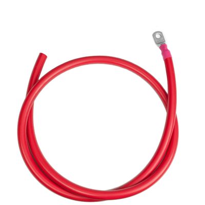 2/0 UL 1426 Battery Cables - 26 ft Marine Grade Wire Tinned Copper Oxygen-Free Insulated - Standard PVC Wire with 1 Lug for Boat, Automotive, Speakers, Solar, Camper, RV & Trailers