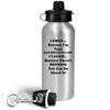 Art by Chelsydale Funny Cute Gifts Idea for Daughter-In-Law Water Bottle Tumbler - 20oz Portable Drinkware - from Mom Dad in Law Husband Parents Daughter In Law Gag - I Smile Because Im Your view 2
