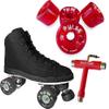 Atom Skates Jackson Diva Viper/Nylon Plate/Size: Women's Adult 6 Bundle with Red Atom Pulse Wheels and Tool view 1