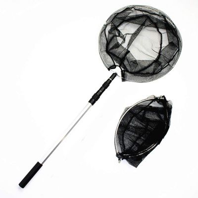 Fishing Net Fly Fishing Landing Net Aluminum 3 Section 1.5M Telescopic Hand Fish Net Extending Pole Handle Fishing Tackle Equipmen Fishing net fishing basket foldable portable fish cage fishing nett