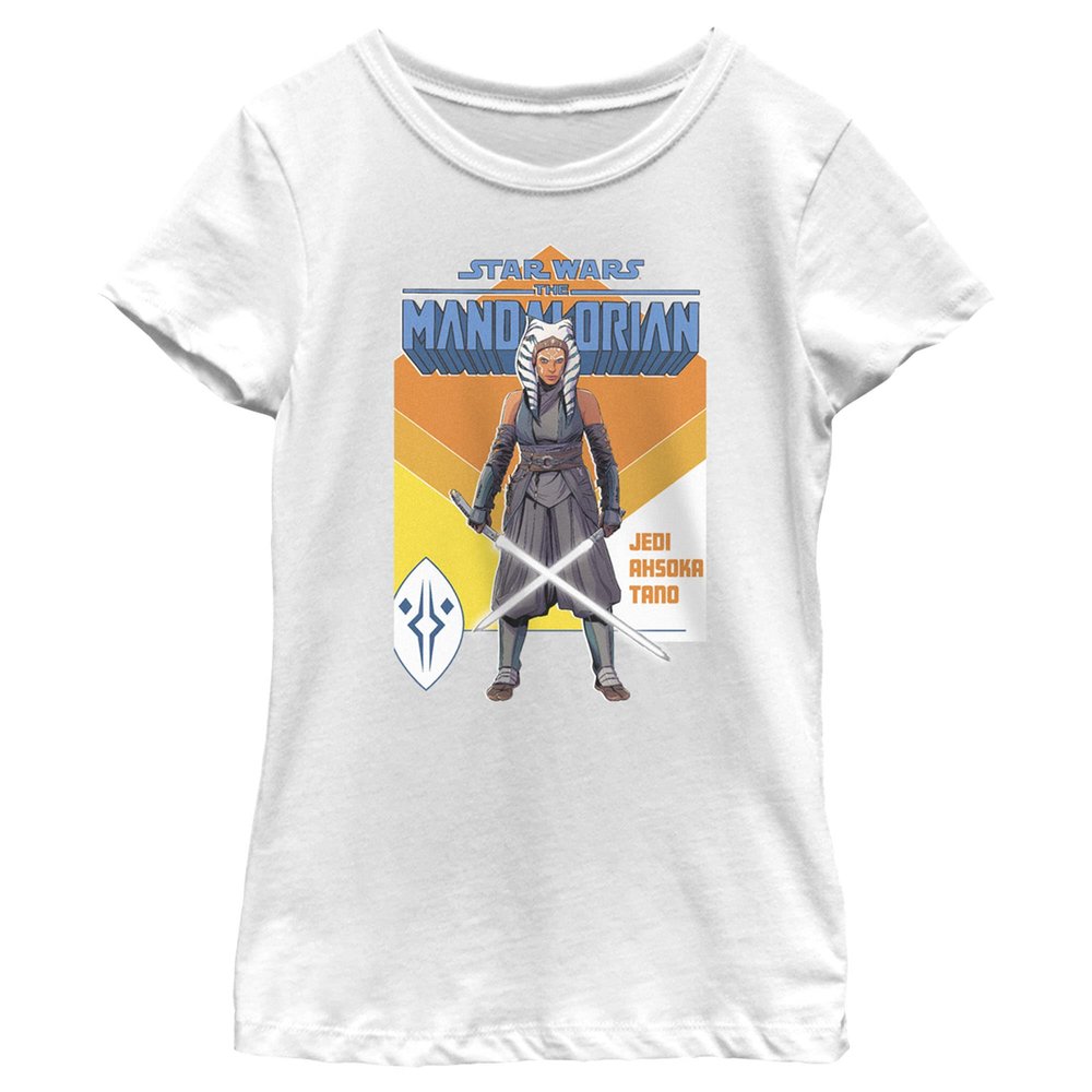 The Mandalorian Girl's Star Wars Jedi Ahsoka Tano T-Shirt - White - Medium