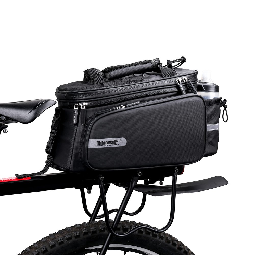 HUNTVP Bike Trunk Bag Rack Bags Bike Pannier Bags Rear Seat Bag Handbag for Bicycle Cargo Rack Saddle Bag Bicycle Commuter Shoulder Luggage Bag