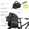 HUNTVP Bike Trunk Bag Rack Bags Bike Pannier Bags Rear Seat Bag Handbag for Bicycle Cargo Rack Saddle Bag Bicycle Commuter Shoulder Luggage Bag view 3