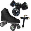 Atom Skates Jackson Diva Viper/Nylon Plate/Size: Women's Adult 7 Bundle with Black Atom Pulse Wheels and Tool view 1
