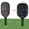 OLANNY Pickle Ball Raquette Set of 4 Lightweight Pickleball Paddle Set Premium Comfort Grip Polymer Honeycomb Core Set of Four Paddles,4 Replacement Soft Grip,4 Balls & Drawstring Bag view 3