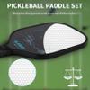 OLANNY Pickle Ball Raquette Set of 4 Lightweight Pickleball Paddle Set Premium Comfort Grip Polymer Honeycomb Core Set of Four Paddles,4 Replacement Soft Grip,4 Balls & Drawstring Bag view 4