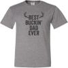 Go All Out 5X-Large Oxford Adult Best Buckin' dad T-Shirt view 2