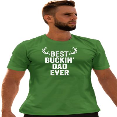 Go All Out 5X-Large Kelly Green Adult Best Buckin' dad T-Shirt