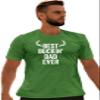 Go All Out 5X-Large Kelly Green Adult Best Buckin' dad T-Shirt view 1