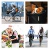 ANZOME Folding Dog Bike Basket, Quick-Release Detachable Front Pet Carrier for Small Dogs & Cats (Up to 11 lbs), Waterproof Bicycle Handlebar Bag for Cycling, Shopping & Picnics (Easy Install) view 2