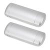 EZESO Glasses Case Spectacle Case Box Aluminum Lattice Nearsighted Eyeglass Case for Small Frame (2 pcs Sliver) view 1