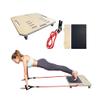 FITIS Home Pilates Reformer Edit - Portable Reformer Alternative for Full Pilates Workouts and Exercises at Home with Resistance Bands (Wood)
