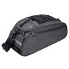 MOSISO Bike Rack Bag, Waterproof Bicycle Trunk Pannier Rear Seat Pouch Cycling Bike Carrier Backseat Storage Luggage Saddle Shoulder Bag, Space Gray view 1