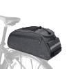 MOSISO Bike Rack Bag, Waterproof Bicycle Trunk Pannier Rear Seat Pouch Cycling Bike Carrier Backseat Storage Luggage Saddle Shoulder Bag, Space Gray view 2
