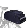 MOSISO Bike Rack Bag, Waterproof Bicycle Trunk Pannier Rear Seat Pouch Cycling Bike Carrier Backseat Storage Luggage Saddle Shoulder Bag, Navy Blue view 2