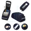 MOSISO Bike Rack Bag, Waterproof Bicycle Trunk Pannier Rear Seat Pouch Cycling Bike Carrier Backseat Storage Luggage Saddle Shoulder Bag, Navy Blue view 3