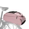 MOSISO Bike Rack Bag, Waterproof Bicycle Trunk Pannier Rear Seat Pouch Cycling Bike Carrier Backseat Storage Luggage Saddle Shoulder Bag, Pink view 2