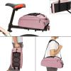 MOSISO Bike Rack Bag, Waterproof Bicycle Trunk Pannier Rear Seat Pouch Cycling Bike Carrier Backseat Storage Luggage Saddle Shoulder Bag, Pink view 4