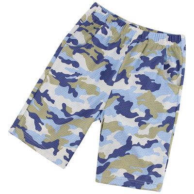 KISBINI Boys Athletic Shorts with Pockets Sport Active Camo Shorts Sky Blue 5T