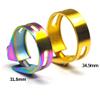 Titanium Bike Seatpost Clamps Collar 31.8mm/34.9mm Ultralight Titanium Alloy Seat Tube Clip for Bicycle Mountain Bike Road Bicycle,Bicycle Quick Release (1PCS Rainbow, 31.8mm) view 2