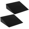 DEAYOU 2 Pack Yoga Foam Wedge, 13" EVA Foam Calf Stretch Slant Board for Lower Leg Strength Improve, Squat Wedge Incline Block for Workout, Exercise, Knee Pad, Back Support, Footrest Cushion (Black) view 1