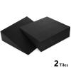 DEAYOU 2 Pack Yoga Foam Wedge, 13" EVA Foam Calf Stretch Slant Board for Lower Leg Strength Improve, Squat Wedge Incline Block for Workout, Exercise, Knee Pad, Back Support, Footrest Cushion (Black) view 3