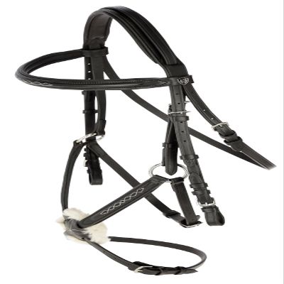 Cancun Snaffle Bridle Black Full