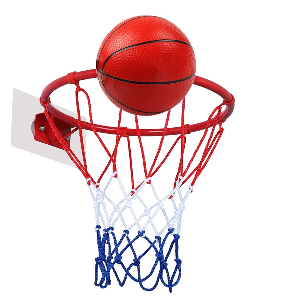Basketball Rim Wall-Mounted Mini Basketball Hoop, Iron Basketball Hoop for Kids and Teenagers, Easy to Install Without Punching (Size : 25cm)