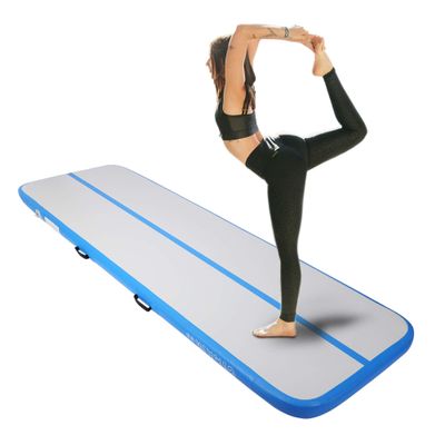 Inflatable Gymnastics Air Tumbling Mats 10ft 4 inches Thickness Mats Indoor/Outdoor for Home Use/Training/Cheerleading/Yoga/Water/Taekwondo/Kungfu with electircal Pump